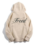 Script Fleece Hoodie (sand)